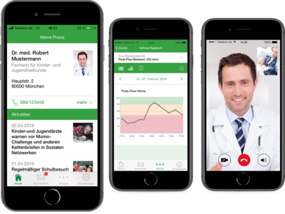 Abbildung PraxisApp "Meine pädiatrische Praxis"